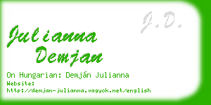 julianna demjan business card